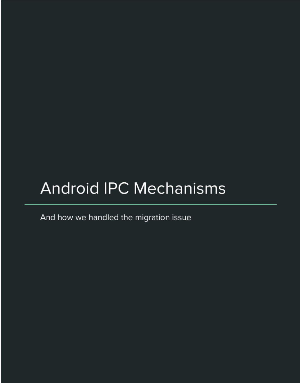Android IPC Mechanisms | Buzzvil Tech